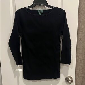 Ralph Lauren Ribbed 3/4 Sleeve Sweater